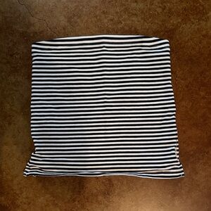 American Eagle Black and White Striped Tube Top size xs worn once great condi
